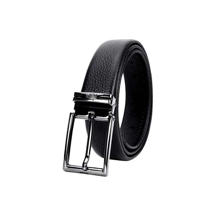 Hush Puppies Pin Buckle, Business Cow Leather Belts Men's 3.4cm-0