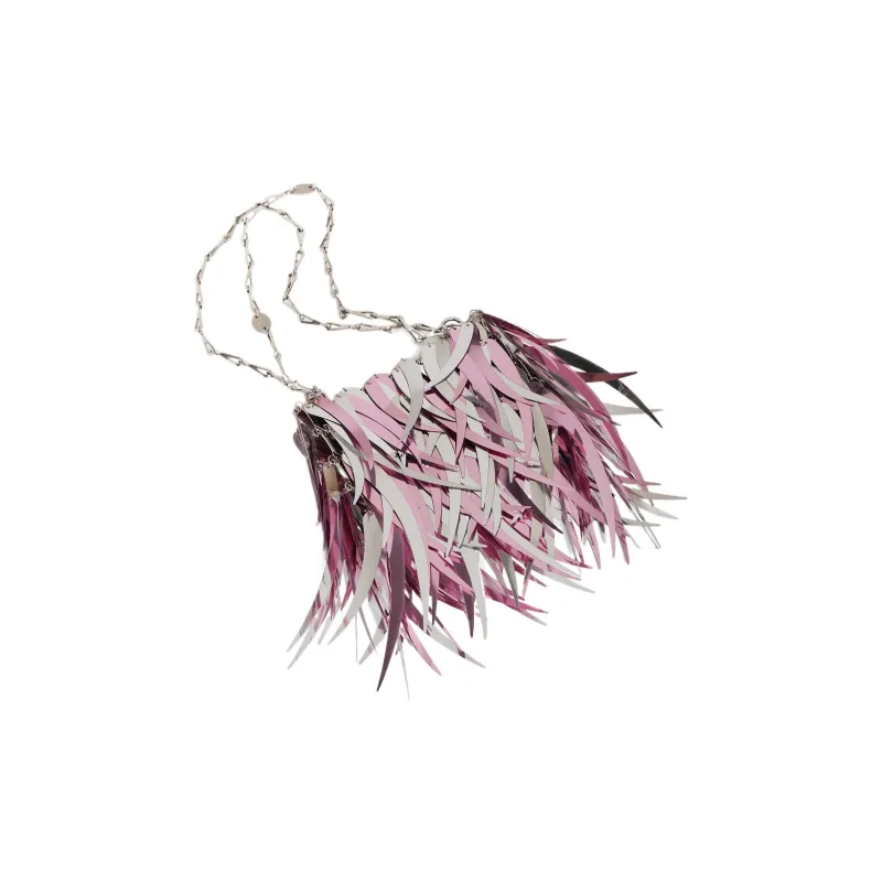 Paco Rabanne Sparkle Nano Metallic Fringed Shoulder Bag-2
