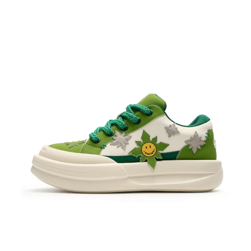 SMILEY Slip-Resistant Low-Top Skateboard Shoes Men's-0