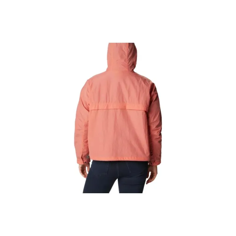 Columbia Windbreaker Jackets Women's Coral-1