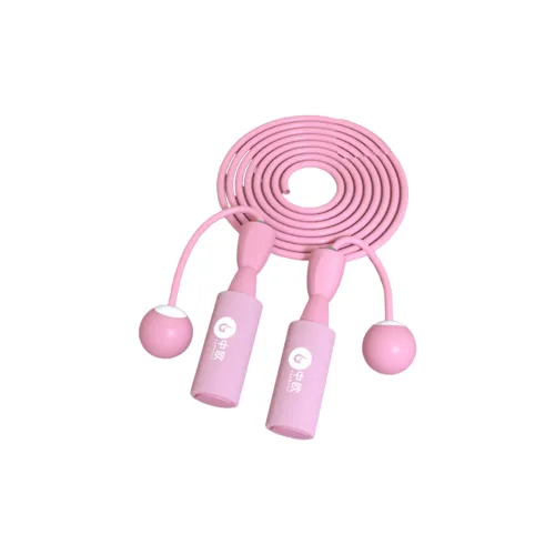Central Fitness Training Non Countable Jump Ropes Adults PVC Steel Wire Rope, Foam Controller Pink