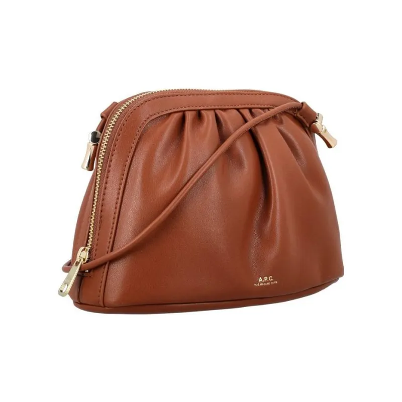A.P.C Polyester Shoulder Bag Women's Hazelnut-1