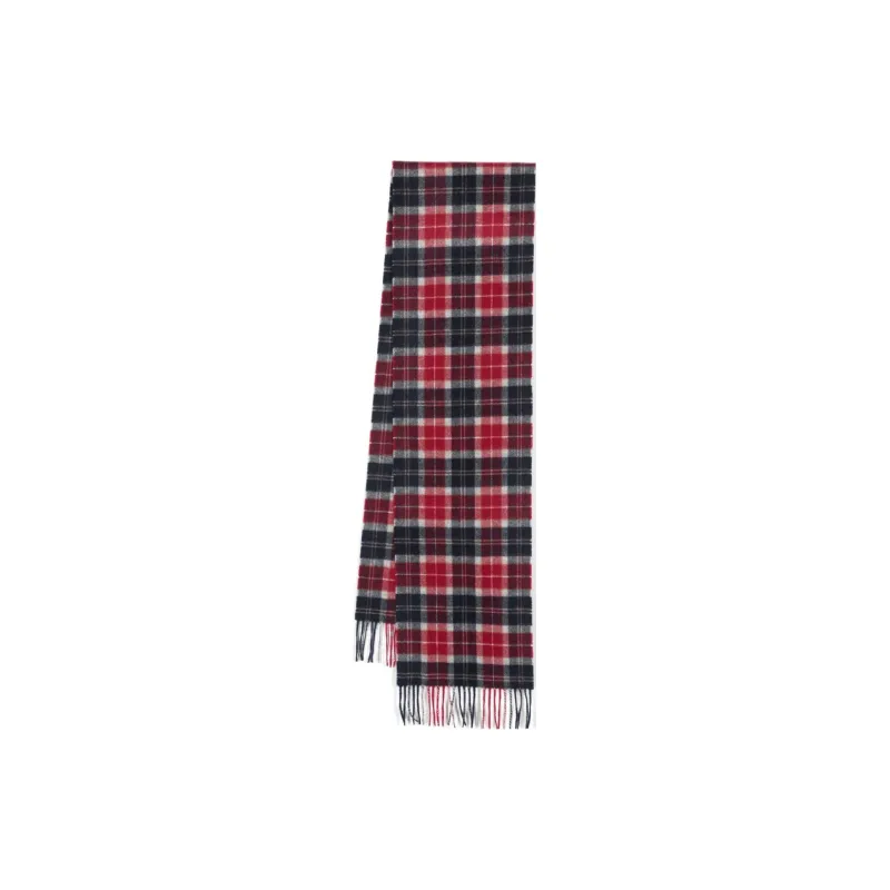 BARBOUR Tartan Checked Fringe Scarf-0