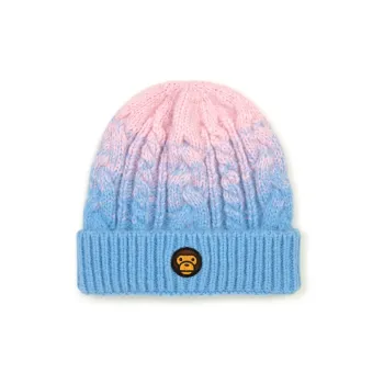 Aape Knit Scarves Unisex Blue Pink