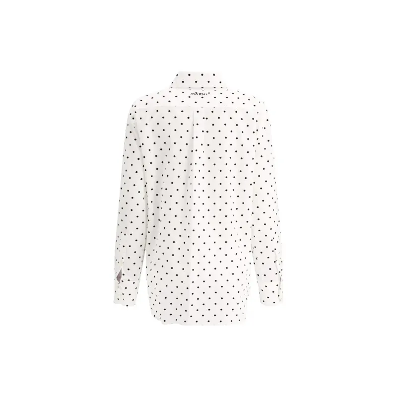 MARNI Polka Dot Printed Buttoned Shirt-1