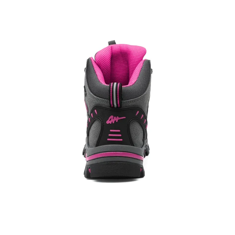 Scout Wolf Mid Top Athletic Shoes/Hiking & Trekking Shoes Unisex Gray Pink-2