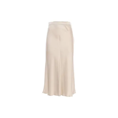 MaxMara Studio Casual Long Skirts Women's Off White