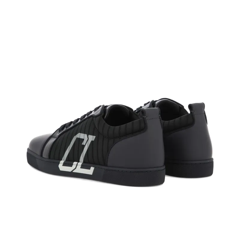CL LUBOTING Low Top Skateboard Shoes Men's Black-3