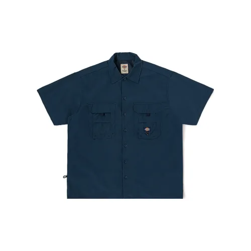 Dickies Shirts Men Dark Marine Blue