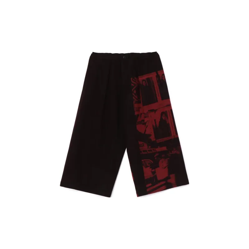 Yohji Yamamoto Casual Pants Unisex Red-1