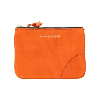 CDG Cow Leather Wallet Regular Unisex Orange