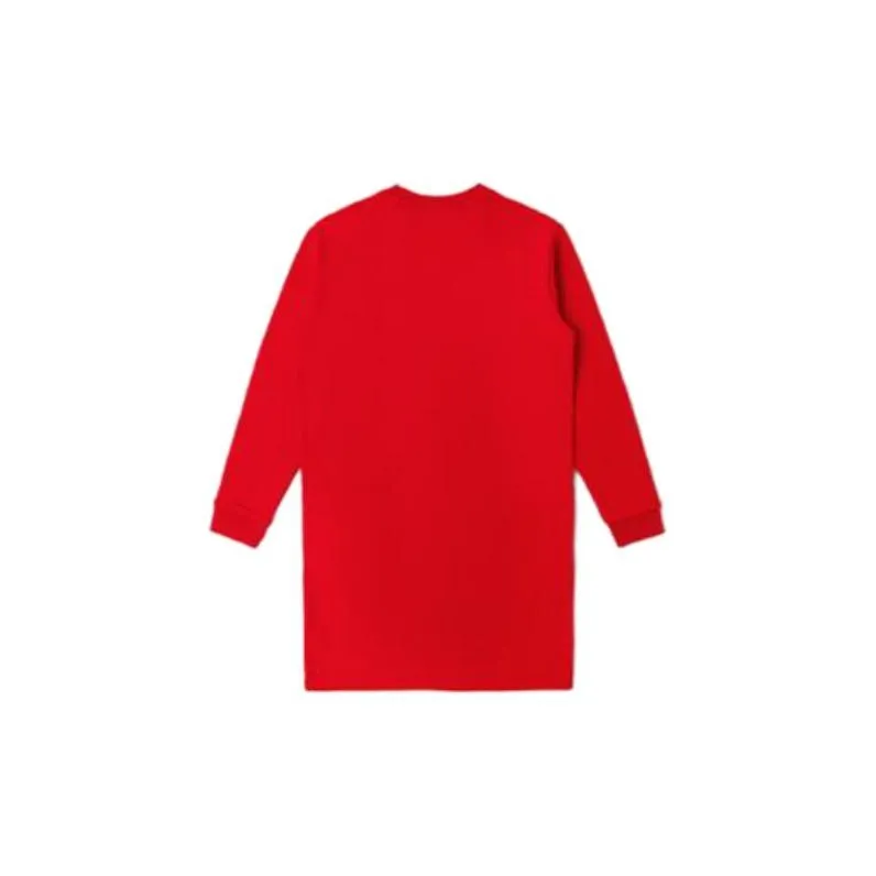 LACOSTE Long-Sleeved Dresses Women's Red-1