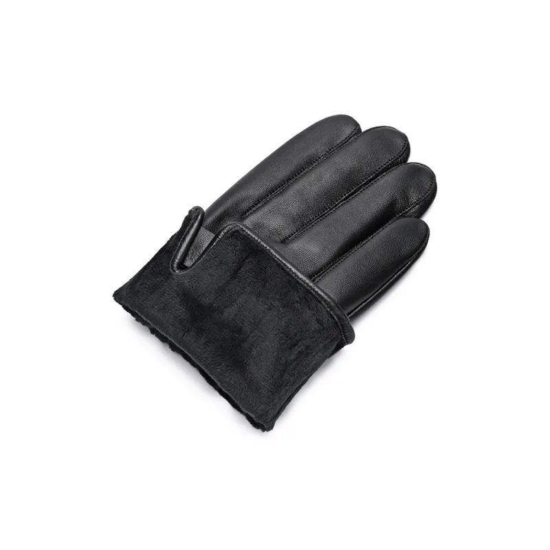 JAGUAR Sheepskin Genuine Leather Glove Men's-3