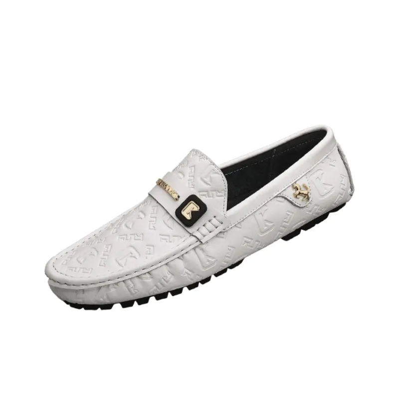 CKVUSAMG Gommino Loafers Men Black/White-2
