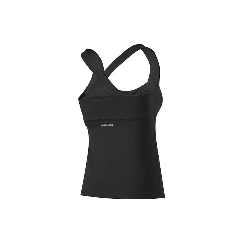 Skechers Sleeveless Sports Shirts Women's Carbon Black/0018-1