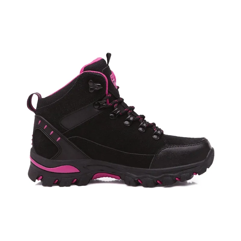 Scout Wolf Mid Top Athletic Shoes/Hiking & Trekking Shoes Unisex Black Red-1