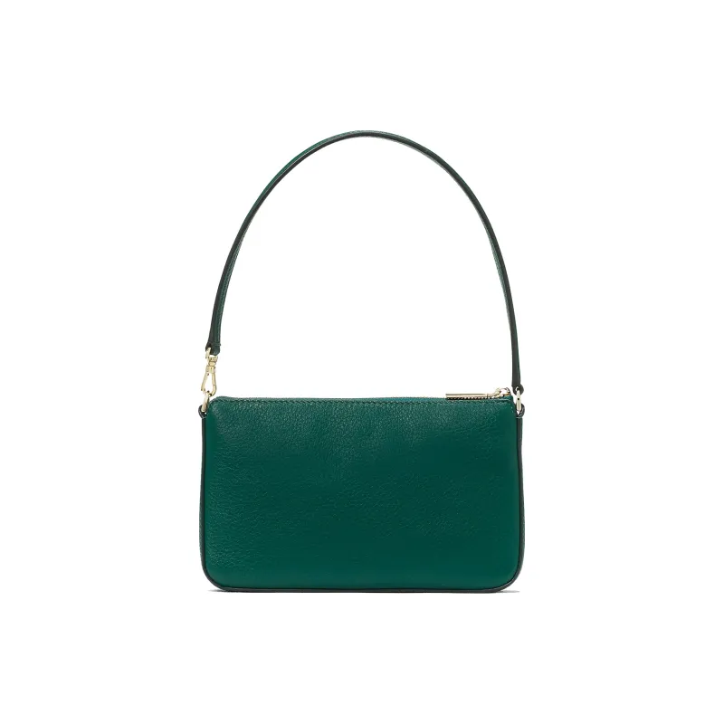 Kate Spade Leila Litchi Grain Leather Wrist Bag Handbag Regular Women's Dark Green-1