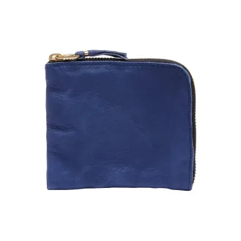 CDG Cow Leather Wallet Women's Marine Blue