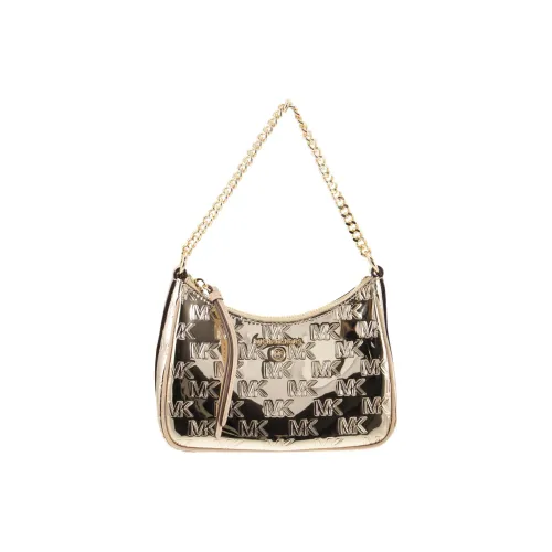 MICHAEL KORS Smooth Finish Leather Handbag Shoulder Bag Women's Gold