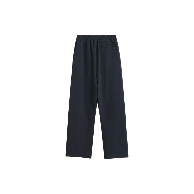 WAITINGWAVE Knitted Sweatpants Unisex Black-1