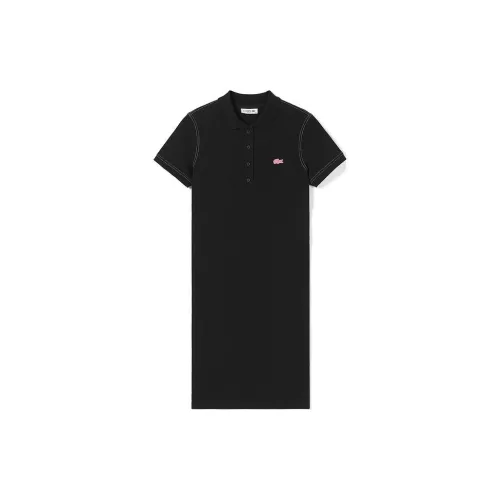 LACOSTE Short-Sleeved Dresses Women's Black