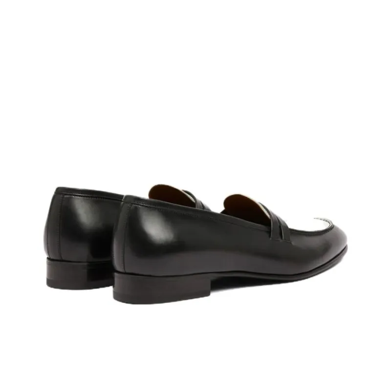 Malone Souliers Loafers Men's Black White-3