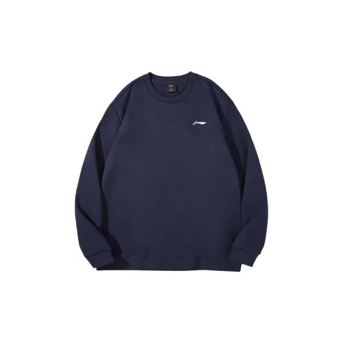 LINING Sports Life Collection Sweatshirts Men Navy Blue