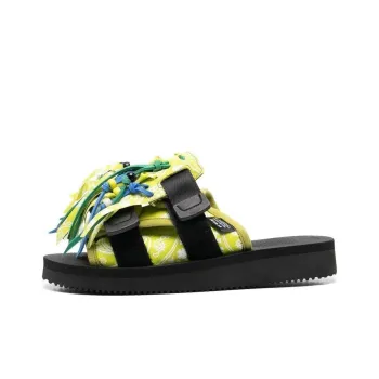 Alanui X Suicoke Paisley-print Fringed Sandals