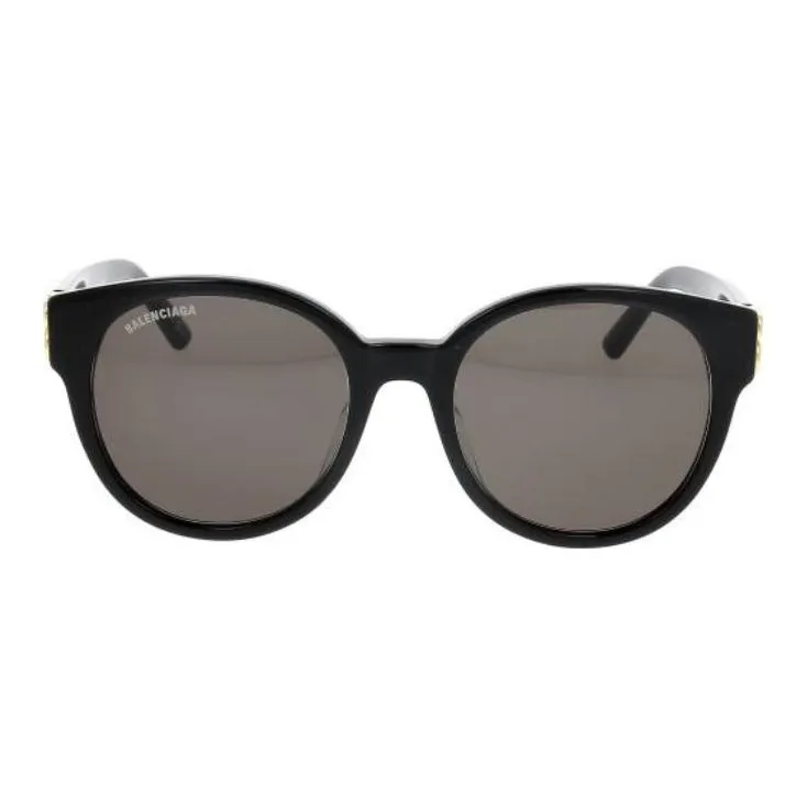 Balenciaga Plastic Irregular Shape Sunglasses Men's Black-1