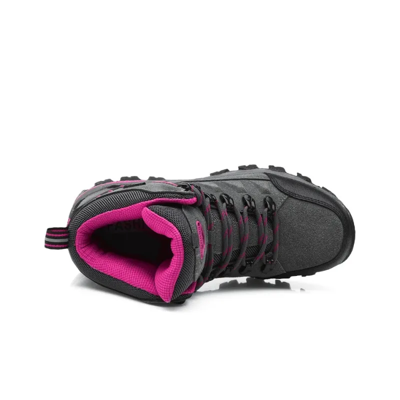 Scout Wolf Mid Top Athletic Shoes/Hiking & Trekking Shoes Unisex Gray Pink-3