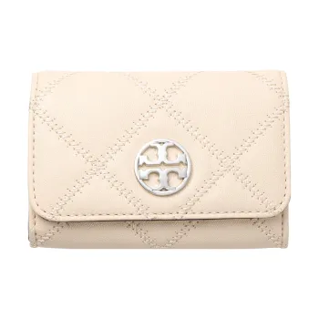 TORY BURCH Leather Card Holder, Wallet Women's White