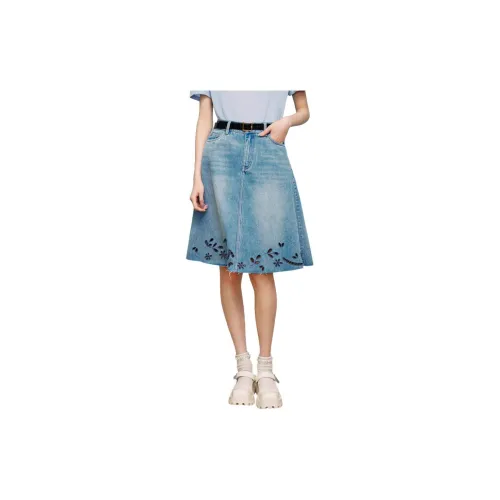 P.Salt Casual Short Skirts Women's Blue