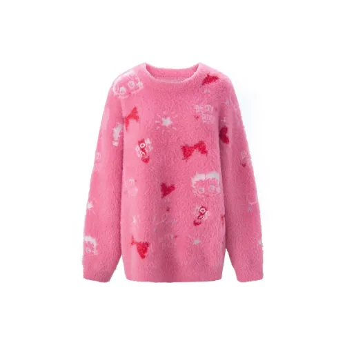 UNIFREE X Betty Boop™ Co-branded Series Knitwear Women's Pink