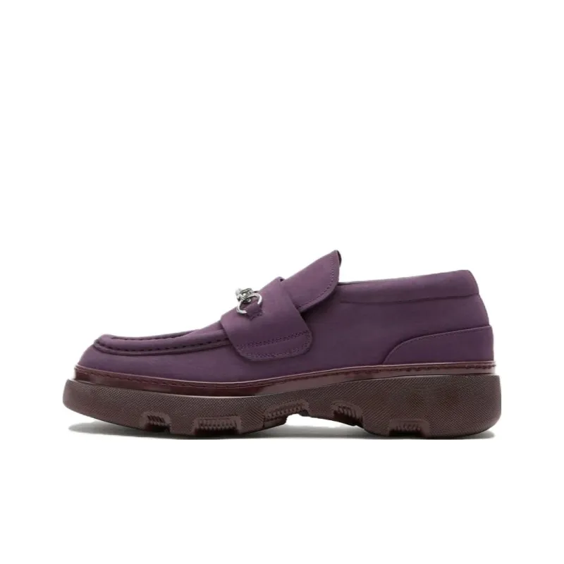Burberry Creeper Clamp Suede Loafers-0