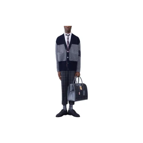 THOM BROWNE Knitwear Men Gray Blue