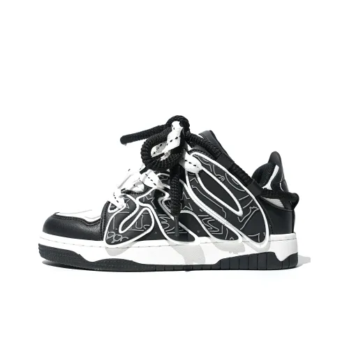 VFTS Puffy Shoes Warm Slip-Resistant Water-Resistant Cushioning Wear-Resistant Balance Low-Top Skateboard Shoes Unisex