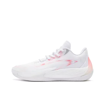 QIAODAN Poisonous Fangs 3.0 Basketball Shoes Men Low Top Jordan White/Virtual Red