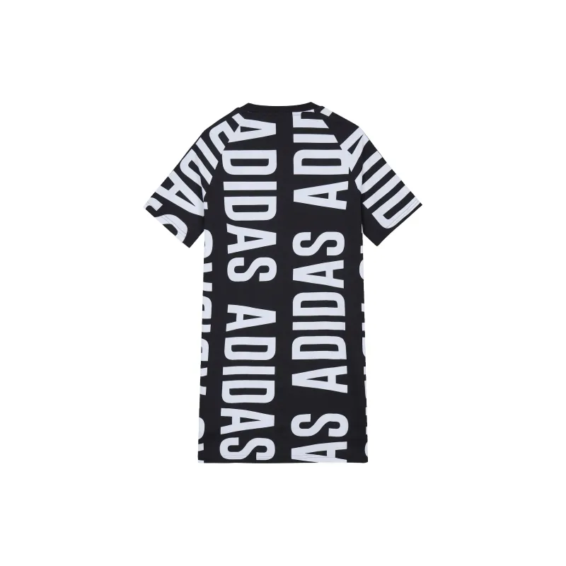 Adidas Short Sleeved Dress Women's Black-1