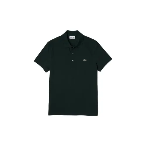 LACOSTE Polo Shirts Men Iron Stone Quartz Color