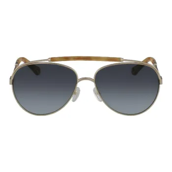 Chloe Metal Aviator Sunglasses Unisex Yellow