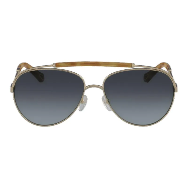 Chloe Metal Aviator Sunglasses Unisex Yellow-0