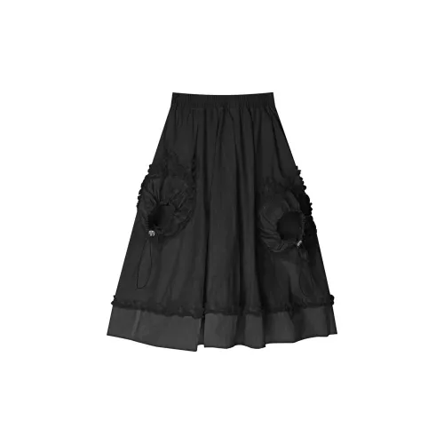 ELF SACK Casual Long Skirts Women's