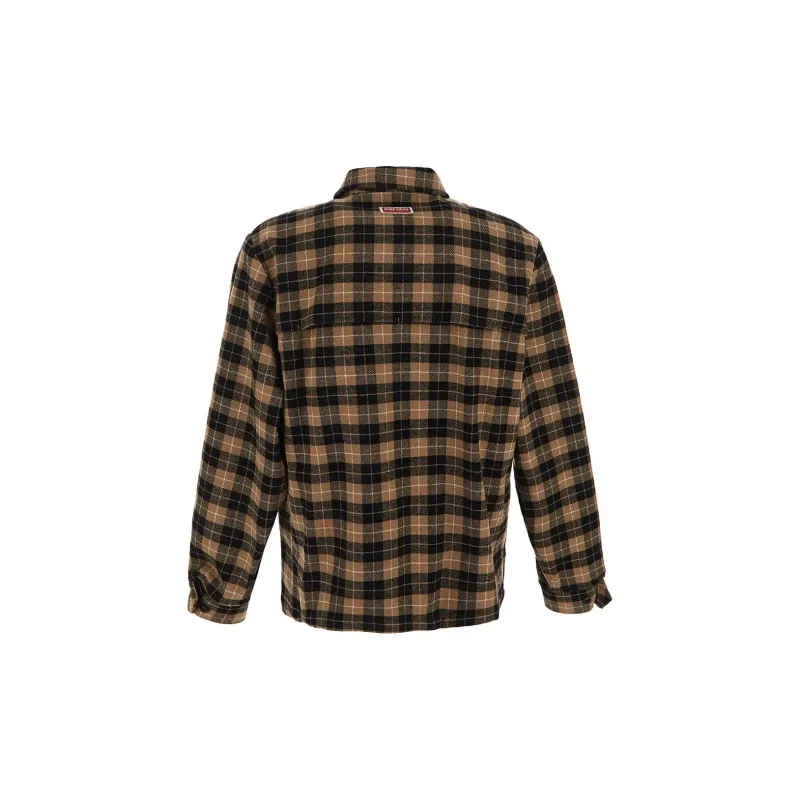 KENZO Logo Patch Checked Overshirt-1