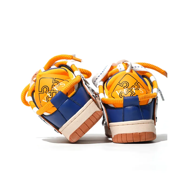 VFTS Puffy Shoes Warm Slip-Resistant Water-Resistant Cushioning Wear-Resistant Balance Low-Top Skateboard Shoes Unisex-8