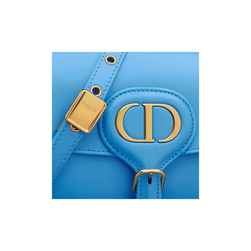 DIOR Bobby Smooth Finish Cow Leather Crescent Bag Handbag Shoulder Bag Crossbody Bag Women's Carolina Blue-5