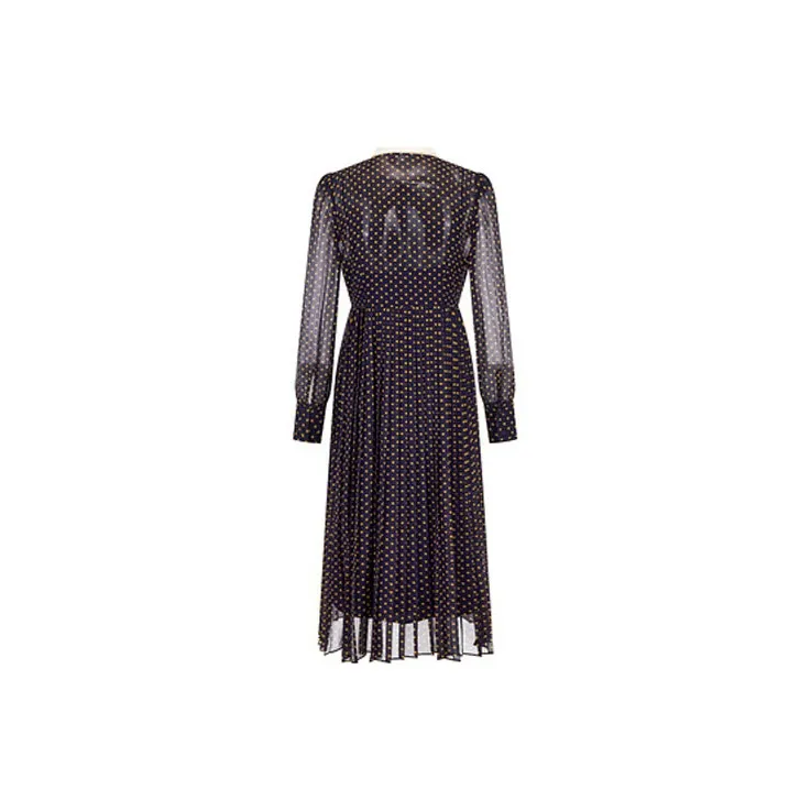 JZ. ANNAKRO Long Sleeved Dresses Women's Plain Black-1