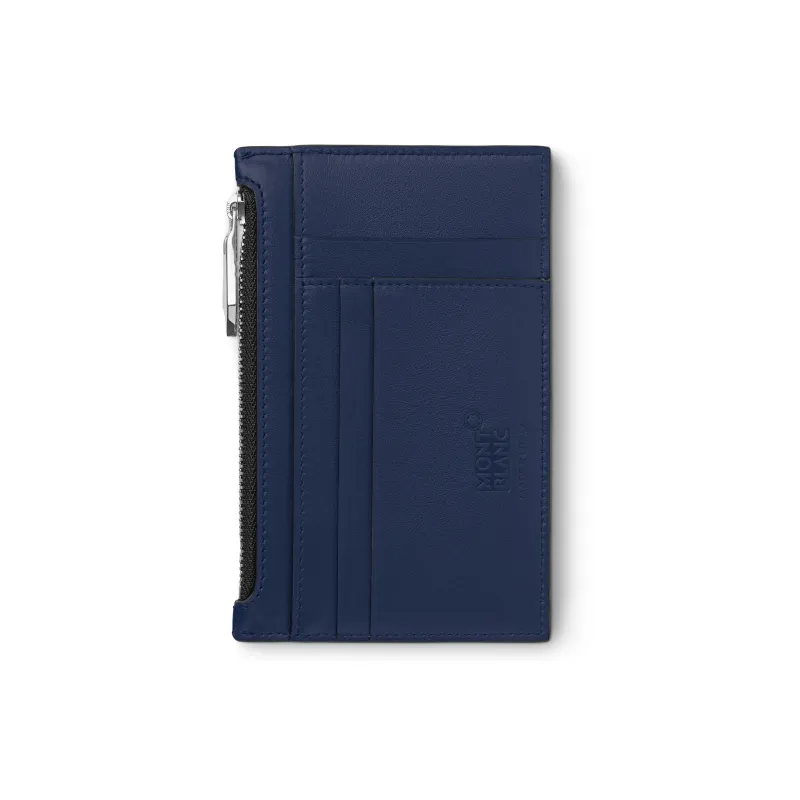 MONTBLANC Meisterstuck Grain Cow Leather Card Holder Men's Ink Blue-1