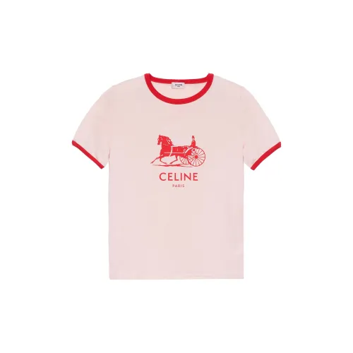 CELINE T-Shirts Women's Ivory