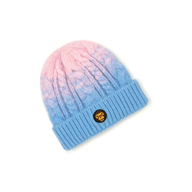 Aape Knit Scarves Unisex Blue Pink-2