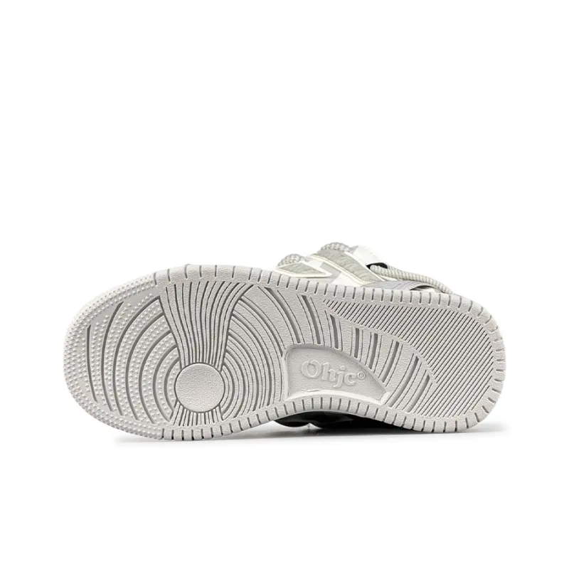 OHJC Skateboard Shoes Unisex Low Top Gray/Black Gray-5